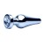 Precious Metals Smooth Silver Anal Plug-Large